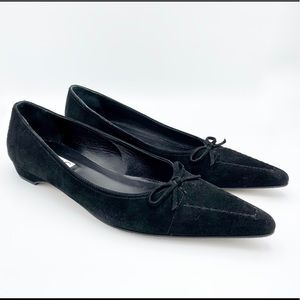 Vintage Isaac Mizrahi Black Suede Redell Loafers